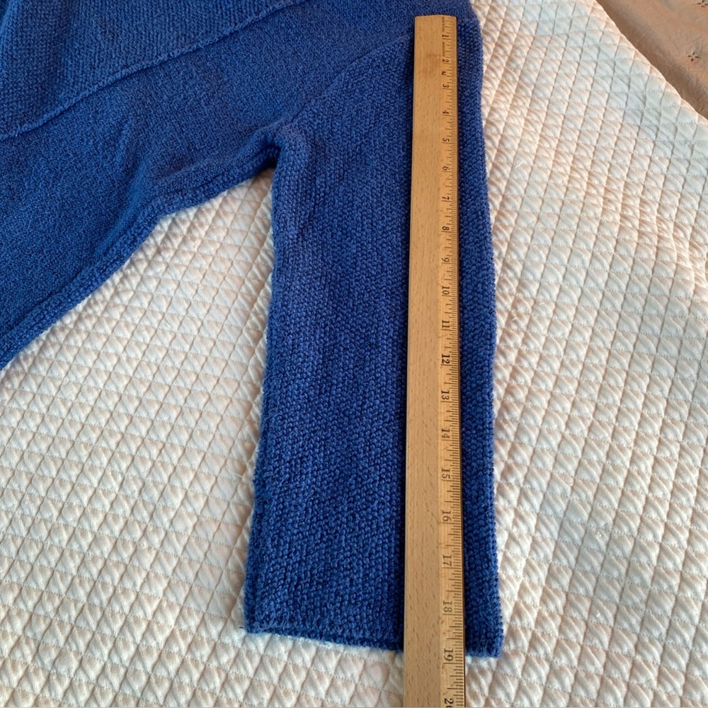 Habitat Knit Sweater Women Small Cotton  Artsy Lagenlook Textured Pocket Hi-Low - Picture 10 of 10
